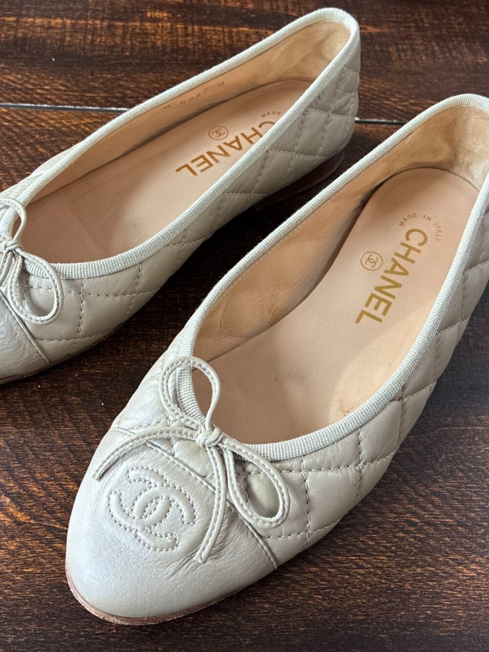 Quilted Chanel Flats - US 6